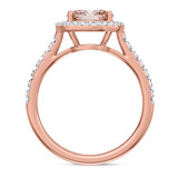 Photo of Sloane 1 3/8 CT. T.W. Morganite and diamond Engagement Ring 10K Rose Gold [BT272RE-C000]
