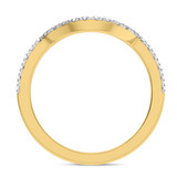 Photo of Sloane 2 1/5 CT. T.W. Morganite and Diamond Trio Matching Wedding Ring Set 10K Yellow Gold [BT272YL]