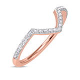 Photo of Amber 7/8 ct tw. Diamond Wedding Band Set 10K Rose Gold [BT260RL]