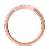 Photo of Iris 7/8 ct tw. Diamond Wedding Band Set 10K Rose Gold [BT261RL]