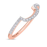 Photo of Iris 7/8 ct tw. Diamond Wedding Band Set 14K Rose Gold [BT261RL]