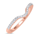 Photo of Pembe 1/2 ct tw. Diamond Wedding Band Set 14K Rose Gold [BT263RL]