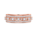 Photo of Bria 1 ct tw. Diamond Wedding Band Set 10K Rose Gold [BT265RM]