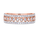 Photo of Sutton 1 ct tw. Diamond Wedding Band Set 14K Rose Gold [BT267RM]