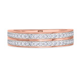 Photo of Arden 1 ct tw. Diamond Wedding Band Set 14K Rose Gold [BT268RM]