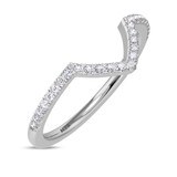 Photo of Amber 1/3 ct tw. Diamond Same Sex Ladies Band Set 10K White Gold [BT260WL]