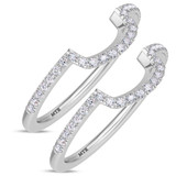 Photo of Iris 1/3 ct tw. Diamond Same Sex Ladies Band Set 10K White Gold [WL261W]