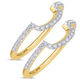 Photo of Iris 1/3 ct tw. Diamond Same Sex Ladies Band Set 10K Yellow Gold [WL261Y]