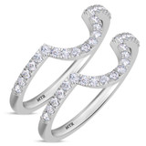 Photo of Charaya 3/8 ct tw. Diamond Same Sex Ladies Band Set 10K White Gold [WL262W]