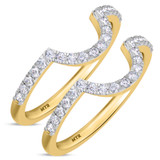Photo of Charaya 3/8 ct tw. Diamond Same Sex Ladies Band Set 10K Yellow Gold [WL262Y]