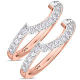Photo of Arden 3/4 ct tw. Diamond Same Sex Ladies Band Set 14K Rose Gold [WL268R]