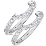 Photo of Arden 3/4 ct tw. Diamond Same Sex Ladies Band Set 10K White Gold [WL268W]