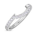 Photo of Arden 3/4 ct tw. Diamond Same Sex Ladies Band Set 14K White Gold [BT268WL]