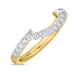 Photo of Arden 3/4 ct tw. Diamond Same Sex Ladies Band Set 10K Yellow Gold [BT268YL]