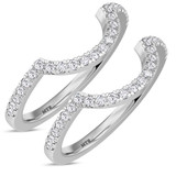 Photo of Sloane 3/8 ct tw. Diamond Same Sex Ladies Band Set 10K White Gold [WL272W]