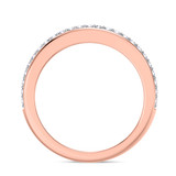 Photo of Iris 1 3/8 ct tw. Diamond Same Sex Mens Band Set 10K Rose Gold [BT261RM]