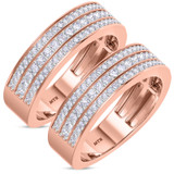 Photo of Arman 1 1/3 ct tw. Diamond Same Sex Mens Band Set 14K Rose Gold [WM264R]