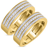 Photo of Arman 1 1/3 ct tw. Diamond Same Sex Mens Band Set 14K Yellow Gold [WM264Y]