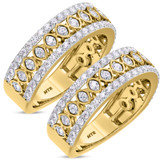 Photo of Sutton 1 1/2 ct tw. Diamond Same Sex Mens Band Set 10K Yellow Gold [WM267Y]