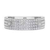 Photo of Hart 1 1/2 ct tw. Diamond Same Sex Mens Band Set 10K White Gold [BT270WM]