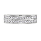 Photo of Sloane 1 1/10 ct tw. Diamond Same Sex Mens Band Set 10K White Gold [BT272WM]