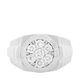 Photo of Emery 1 ct tw. Diamond Mens Band 14K White Gold [BT621WM]