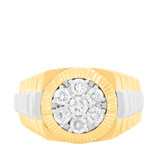 Photo of Emery 1 ct tw. Diamond Mens Band 10K Yellow Gold [BT621YM]
