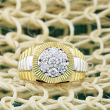 Photo of Emery 1 ct tw. Diamond Mens Band 10K Yellow Gold [BT621YM]