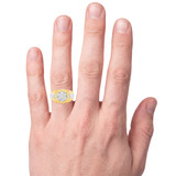 Photo of Emery 1 ct tw. Diamond Mens Band 10K Yellow Gold [BT621YM] [HT]