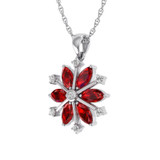 Photo of Snowfall 1 1/6 CT. T.W. Pendant 10K White Gold [CP966W]
