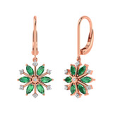 Photo of Snowfall 1 1/6 CT. T.W. Diamond Earring 14K Rose Gold [CE967R]