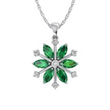 Photo of Snowfall 1 1/6 Carat T.W. Diamond Earring 10K White Gold [CE967W]