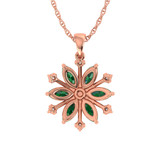 Photo of Snowfall 1 CT. T.W. Pendant 10K Rose Gold [CP967R]
