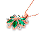 Photo of Snowfall 1 CT. T.W. Pendant 14K Rose Gold [CP967R]