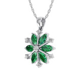 Photo of Snowfall 1 CT. T.W. Pendant 10K White Gold [CP967W]