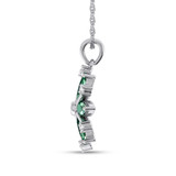 Photo of Snowfall 1 CT. T.W. Pendant 10K White Gold [CP967W]