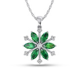 Photo of Snowfall 1 Carat T.W. Pendant 14K White Gold [CP967W]