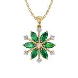 Photo of Snowfall 1 Carat T.W. Pendant 14K Yellow Gold [CP967Y]