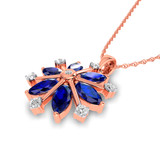 Photo of Snowfall 1 1/6 Carat T.W. Pendant 10K Rose Gold [CP968R]
