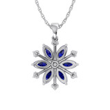 Photo of Snowfall 1 1/6 Carat T.W. Pendant 10K White Gold [CP968W]