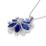 Photo of Snowfall 1 1/6 Carat T.W. Pendant 10K White Gold [CP968W]