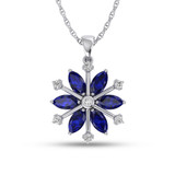 Photo of Snowfall 1 1/6 CT. T.W. Pendant 14K White Gold [CP968W]