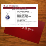 Snowfall 1 1/6 CT. T.W. Pendant 14K White Gold