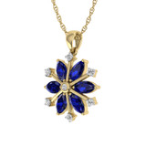Photo of Snowfall 1 1/6 Carat T.W. Pendant 10K Yellow Gold [CP968Y]