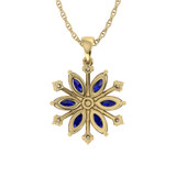 Photo of Snowfall 1 1/6 Carat T.W. Pendant 10K Yellow Gold [CP968Y]
