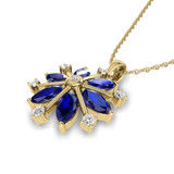 Photo of Snowfall 1 1/6 Carat T.W. Pendant 10K Yellow Gold [CP968Y]