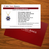 Snowfall 1 1/6 CT. T.W. Pendant 14K Yellow Gold