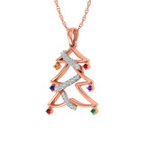 Photo of Festivity 1/6 CT. T.W. Pendant 10K Rose Gold [CP969R]