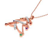Photo of Festivity 1/6 CT. T.W. Pendant 10K Rose Gold [CP969R]