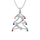 Photo of Festivity 1/6 CT. T.W. Pendant 10K White Gold [CP969W]